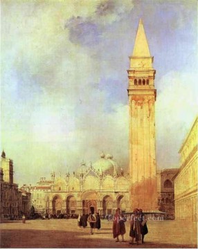 サンマルコ広場 ロマンチックな風景 リチャード・パークス ボニントン ヴェネツィア Oil Paintings